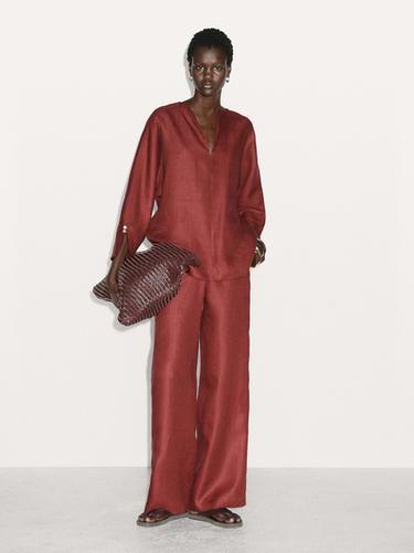 Zara LOOK - Dark red - Image 0