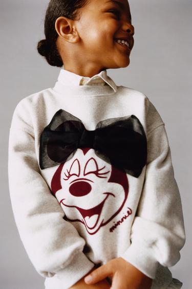 Zara MINNIE MOUSE © DISNEY TULLE SWEATSHIRT - Gray marl