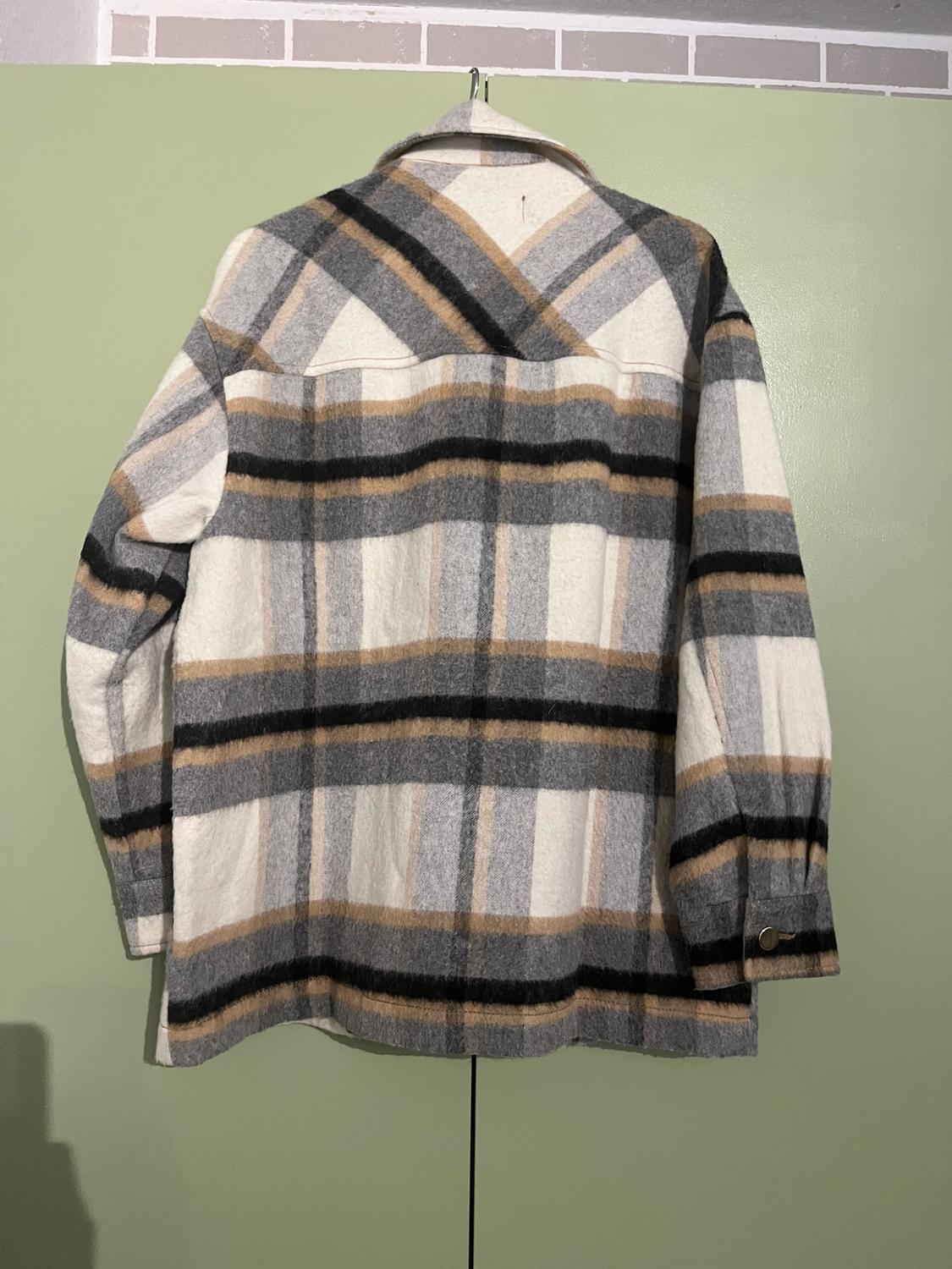 LONGLINE CHECK OVERSHIRT - Image 2