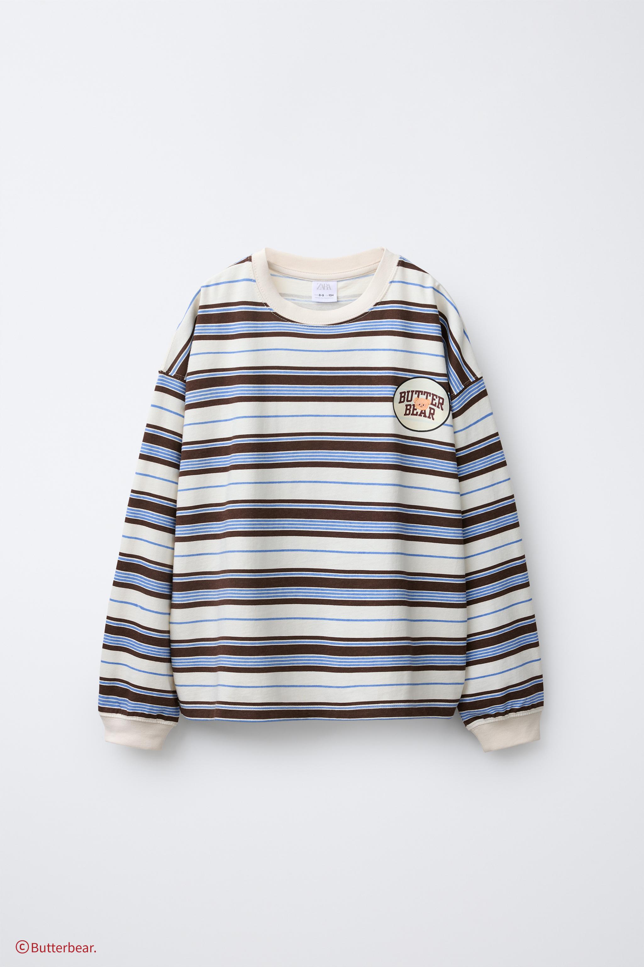 ★ドイツ発*ZARA*新作*ライトウェイトリヨセル長袖Tシャツ/BL★ ☆ドイツ発*ZARA*新作*ライトウェイトリヨセル長袖Tシャツ/BL