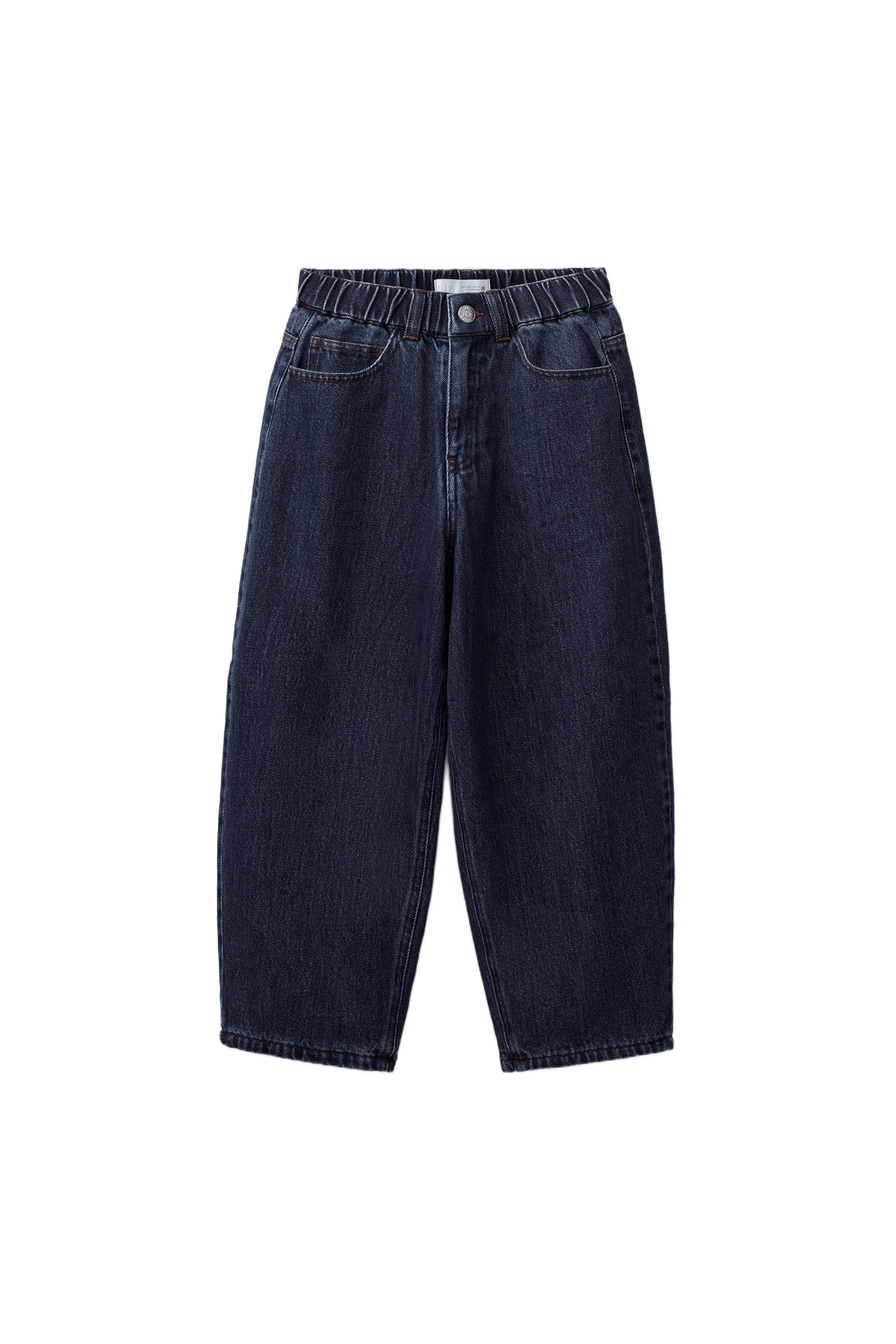 フリースライニング バルーンデニムパンツ - ブルー | ZARA Japan / 日本