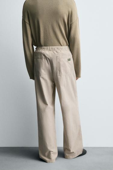 PANTALON COUPE DÉCONTRACTÉE RAYURES - rayures de Zara - Image 2