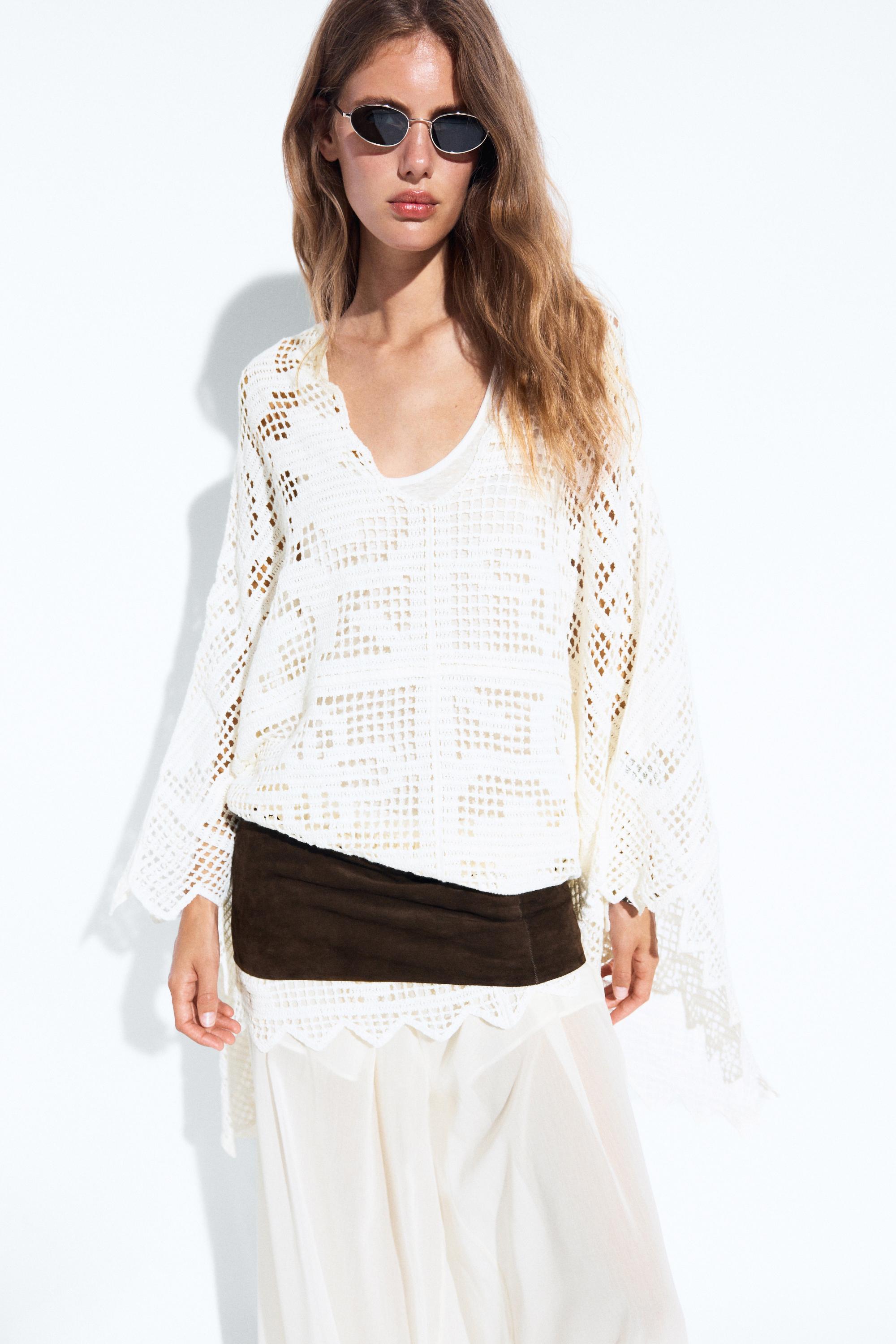 Cape en maille crochet