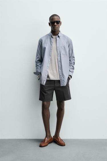 BERMUDA CHINO REGULAR FIT - Marino de Zara - Imagen 0