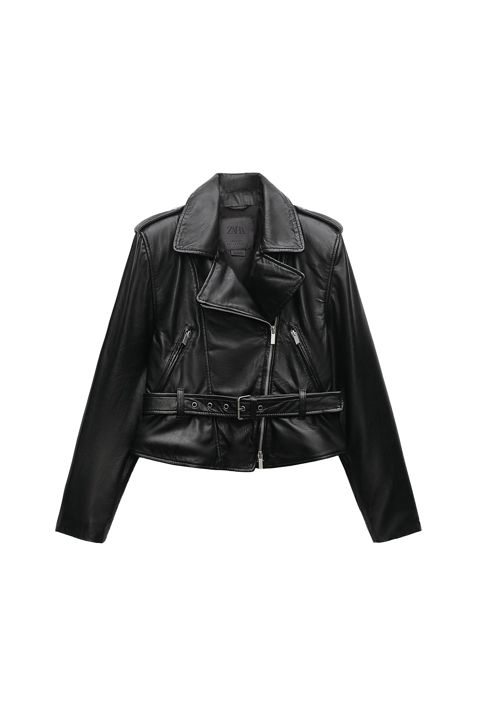 ZW LEATHER COLLECTION BIKER JACKET SECOND HAND | Zara Preowned