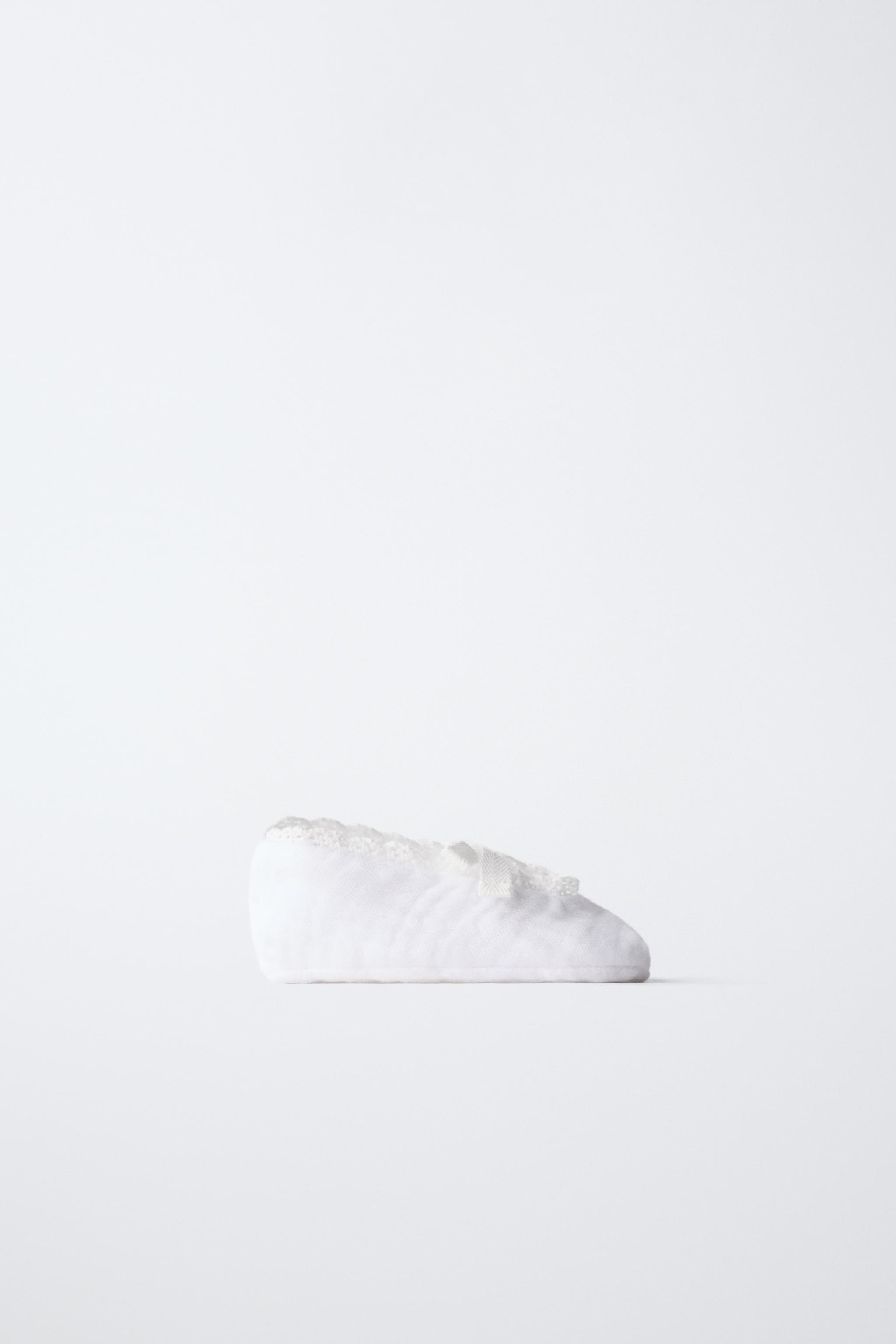 COTTON BOOTIES — Off White