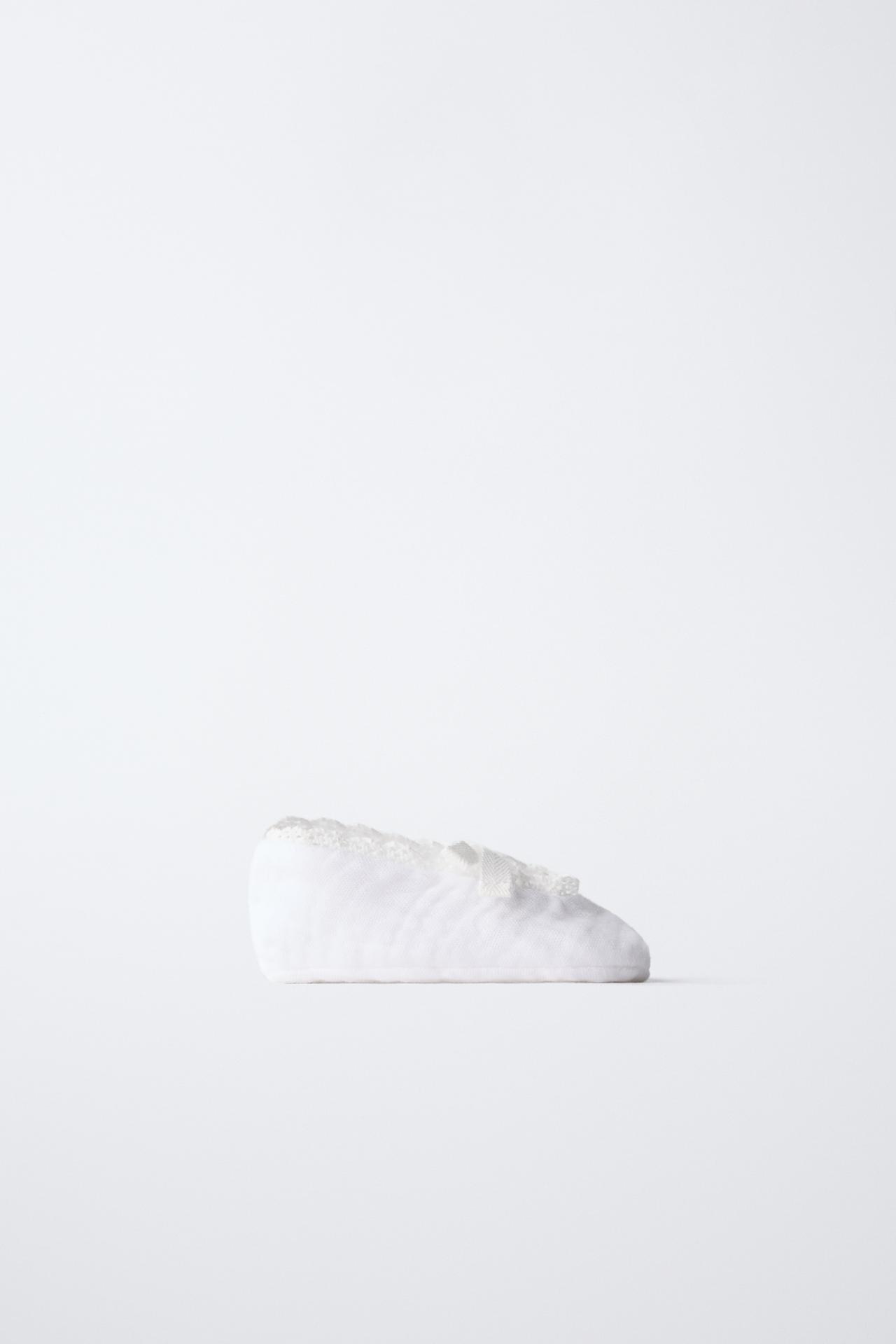 COTTON BOOTIES — Off White
