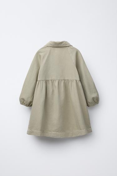 ROBE FLUIDE AVEC POCHES - Kaki de Zara - Image 1