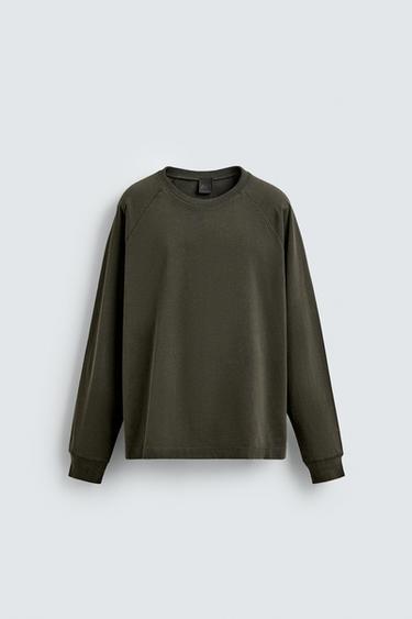 WASHED RELAXED FIT T-SHIRT - washed green by Zara - Image 6