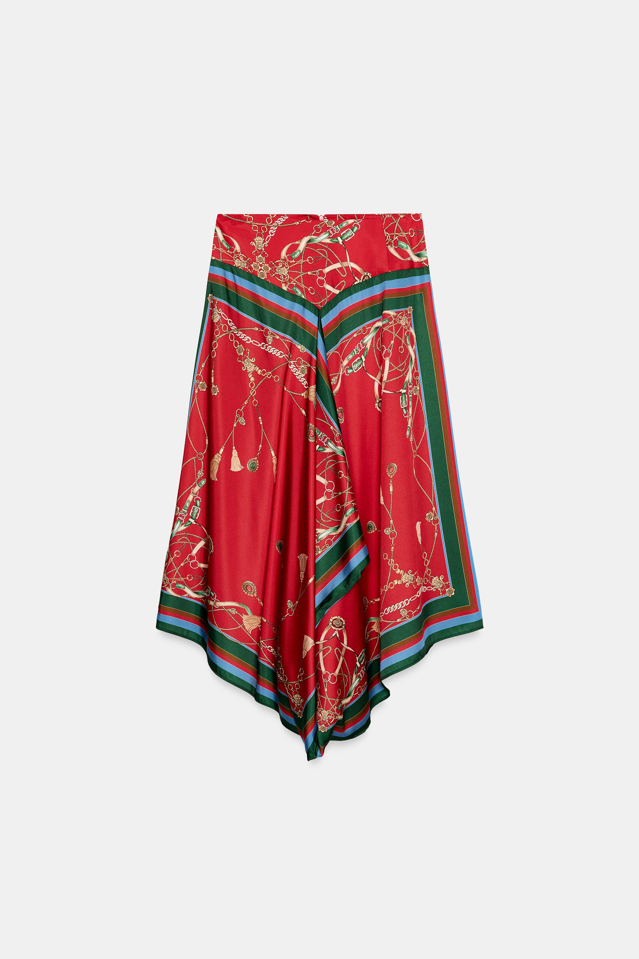ZW COLLECTION ASYMMETRIC SKIRT - Multicoloured | ZARA South Africa