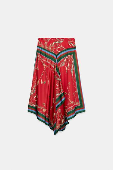 FALDA ASIMÉTRICA ZW COLLECTION - Multicolor de Zara - Imagen 0