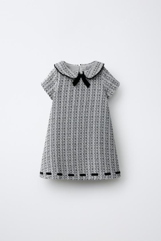 VESTIDO ESTRUCTURA LAZO - Gris de Zara - Imagen 0