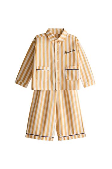 KIDS' LIMONCELLA X THE ANIMALS OBSERVATORY PYJAMA SET - Ecru/Yellow by Zara