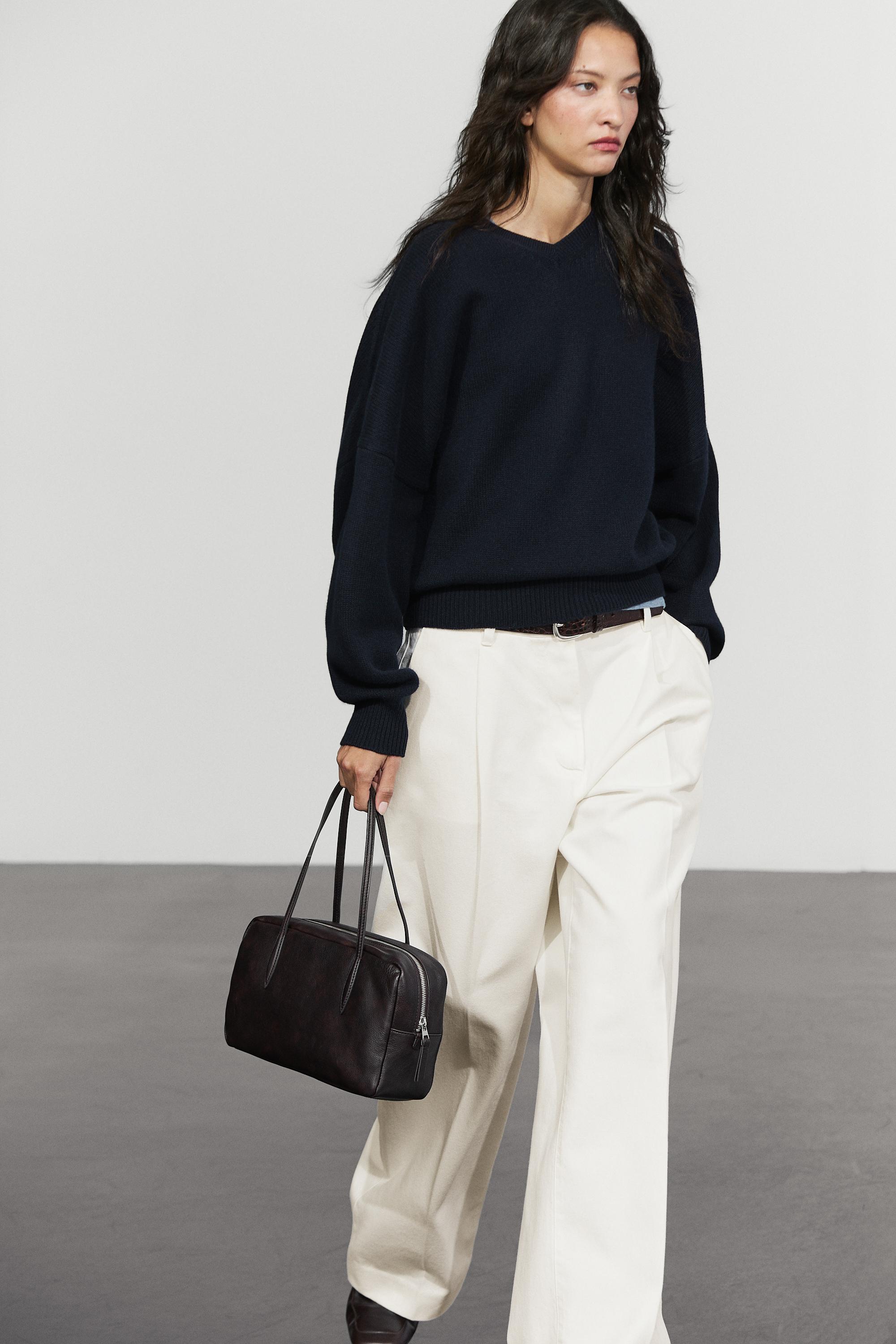 100% wool oversize knit sweater