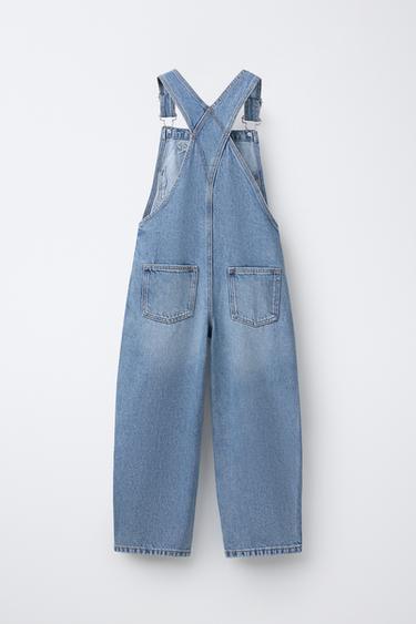 LONG DENIM DUNGAREES - Light blue by Zara - Image 1