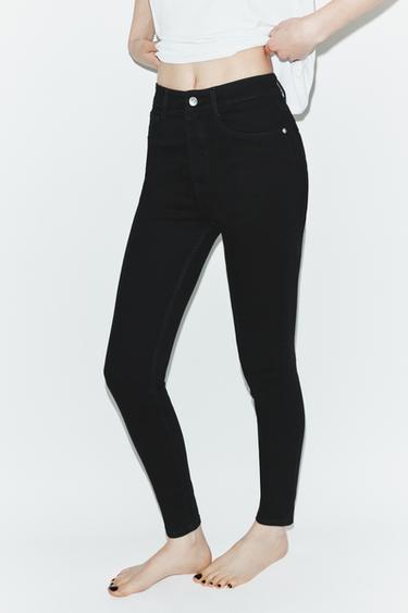 TRF SKINNY HIGH-WAIST JEANS - Black by Zara