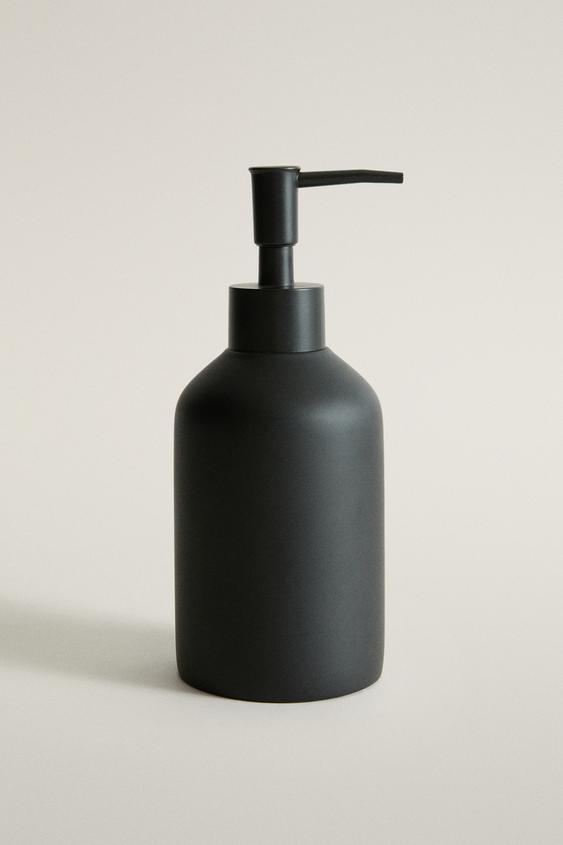 BLACK RESIN SOAP DISPENSER - Black by Zara - Image 0