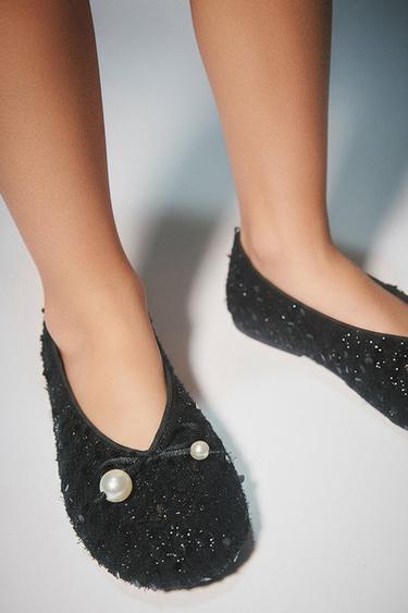 BAILARINA PERLAS - Negro de Zara