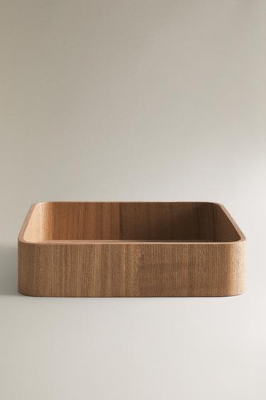 WOODEN NAPKIN HOLDER - Light beige by Zara