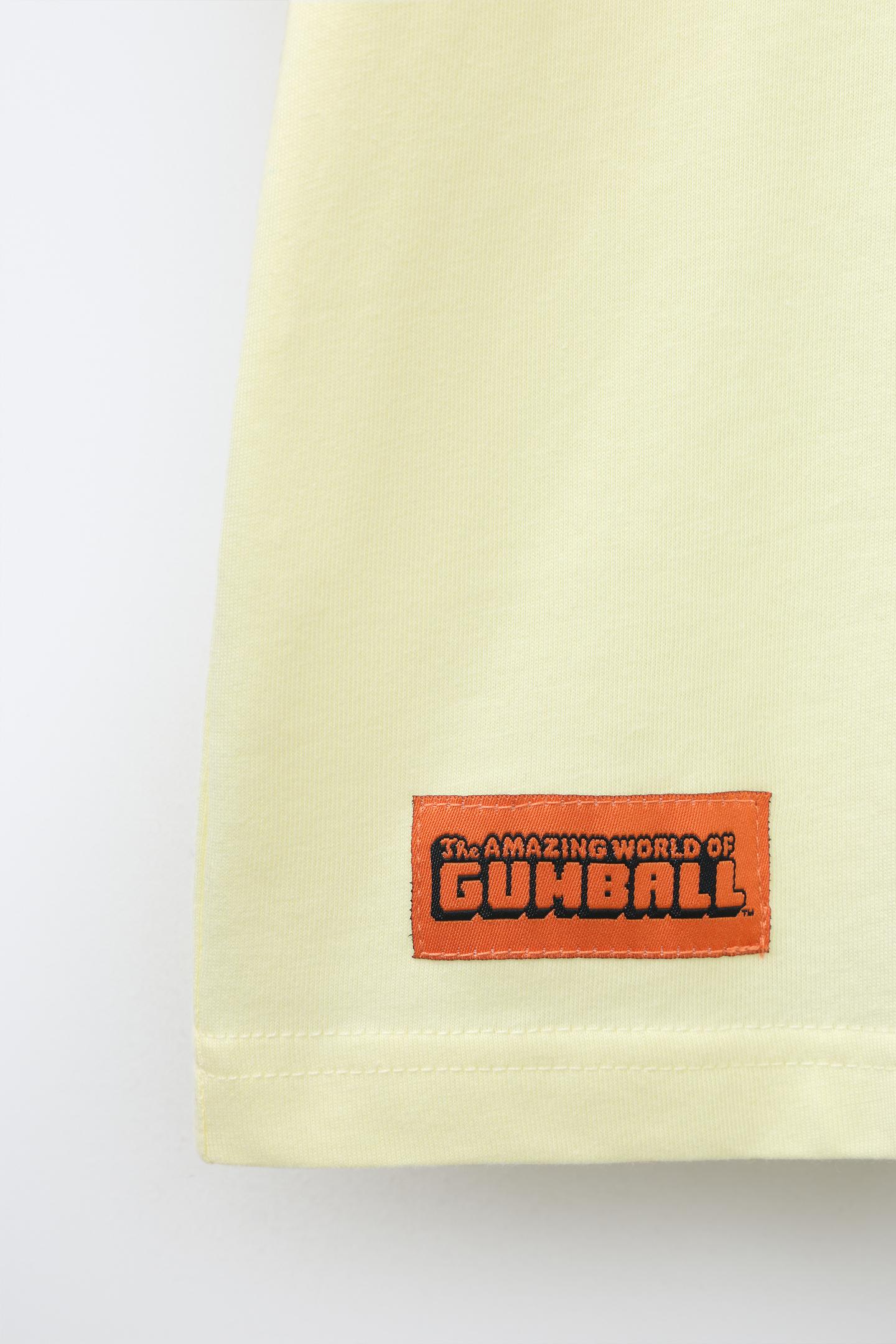 Детская футболка Zara Gumball Cartoon Network™ Printed, цвет: Жёлтый — фото 5