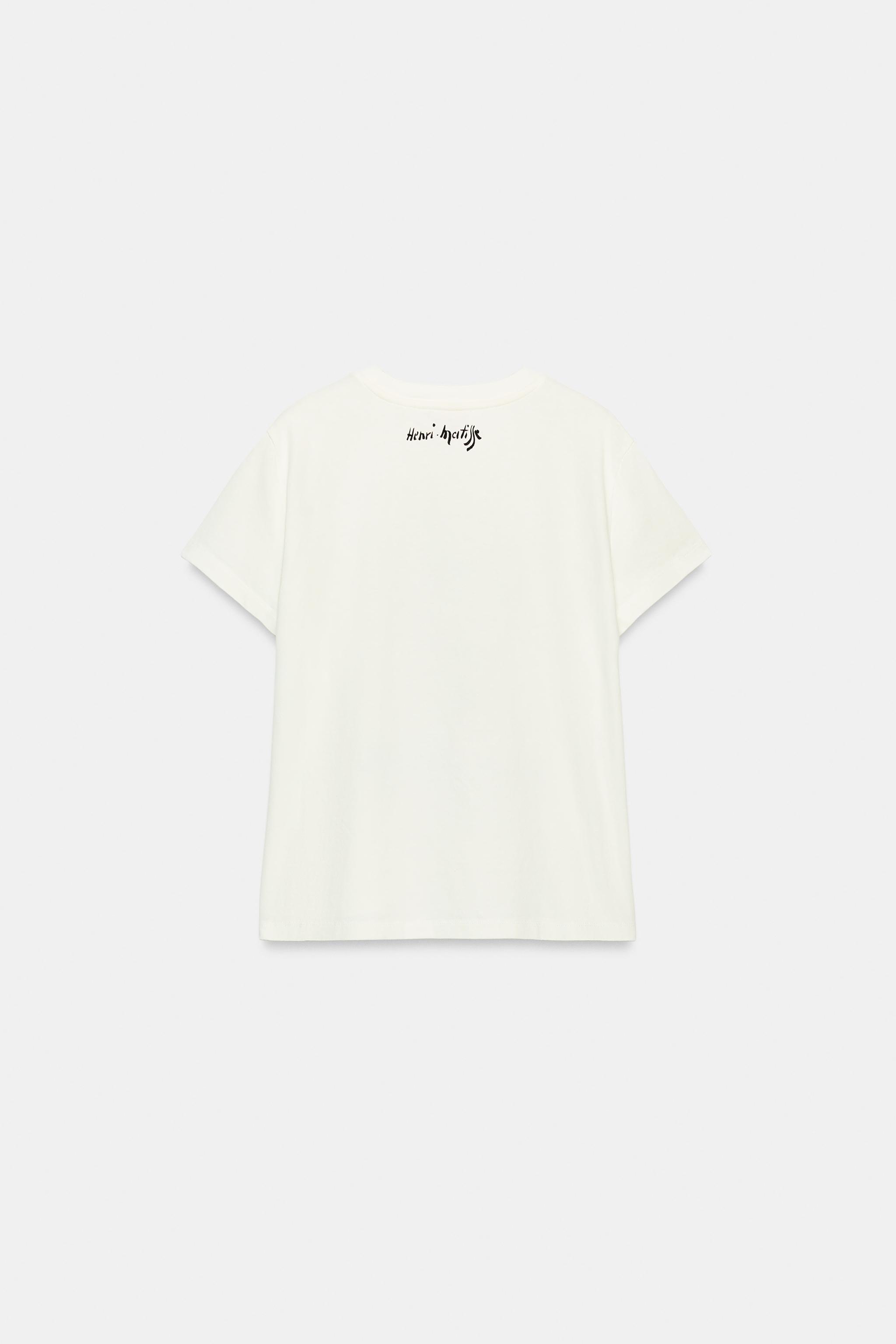 Женские футболки Zara HENRI MATISSE T-SHIRT — фото 6