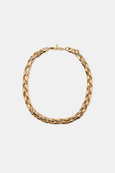 Zara METAL CHAIN NECKLACE - Golden