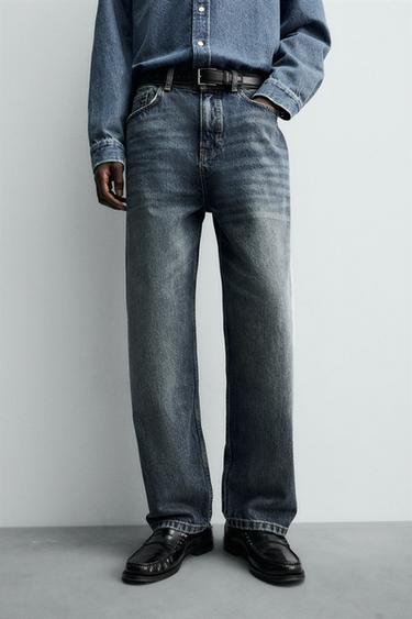 ДЖИНСИ STRAIGHT ANKLE FIT - Синій Zara