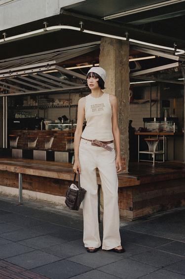 Zara 編織單肩包 - 棕色