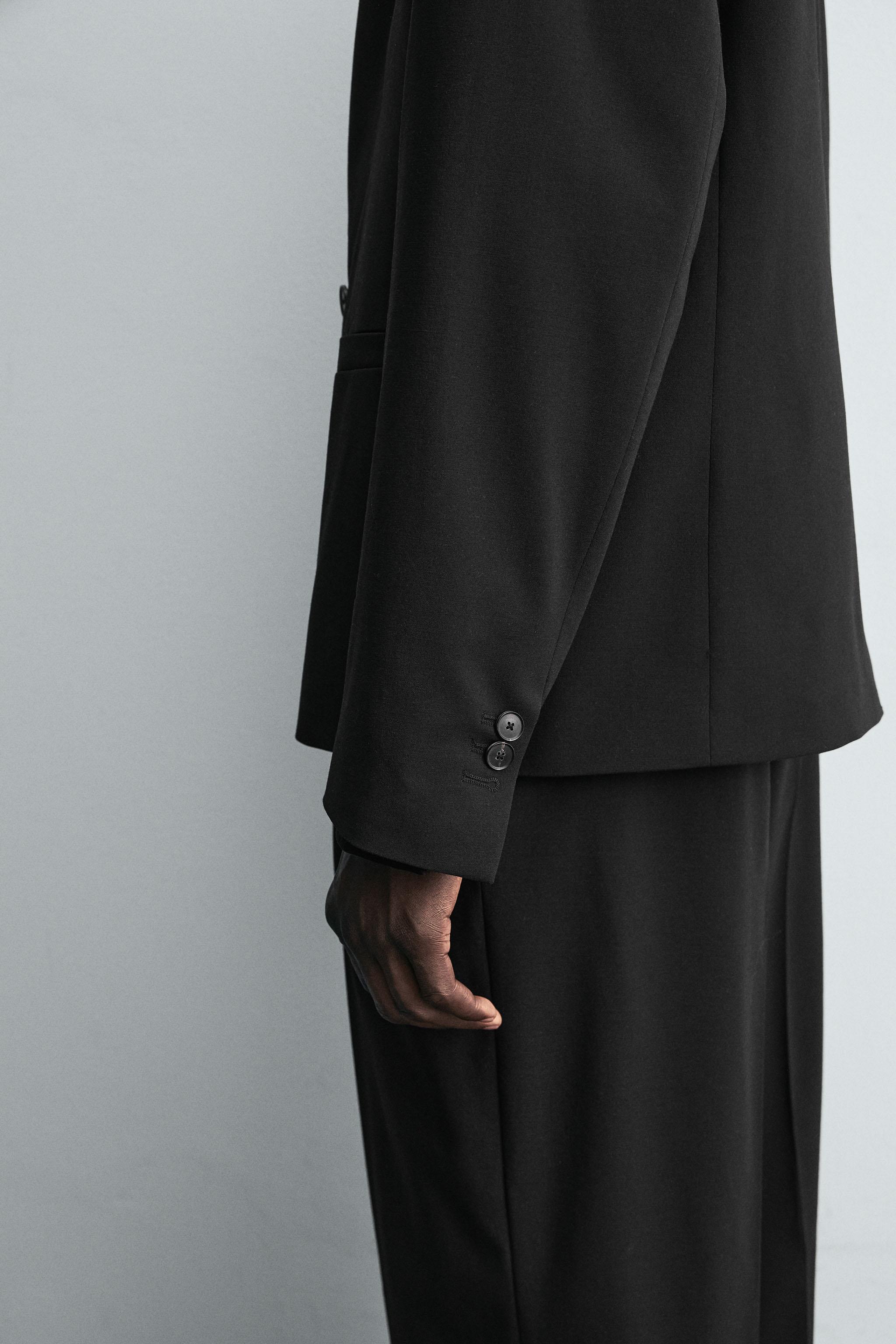 WOOL DOUBLE-BREASTED SUIT JACKET