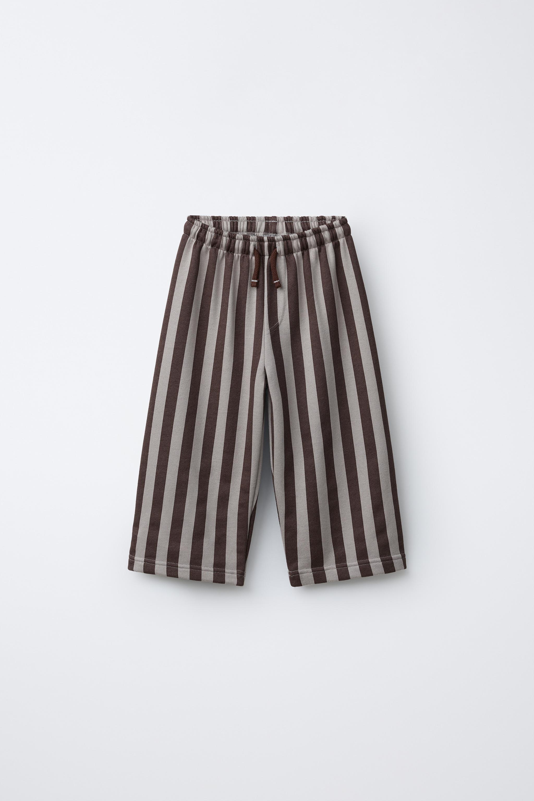 STRIPED PLUSH PANTS