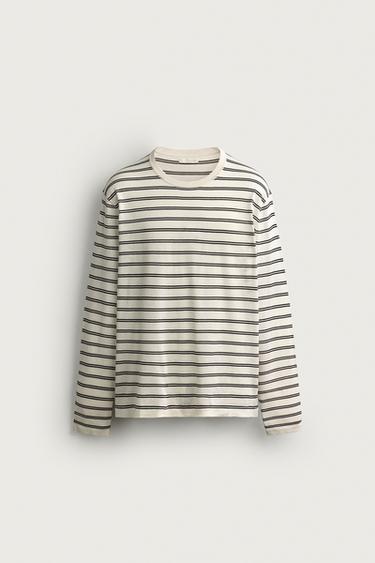 JERSEY LIGERO JACQUARD RAYAS - rayas de Zara