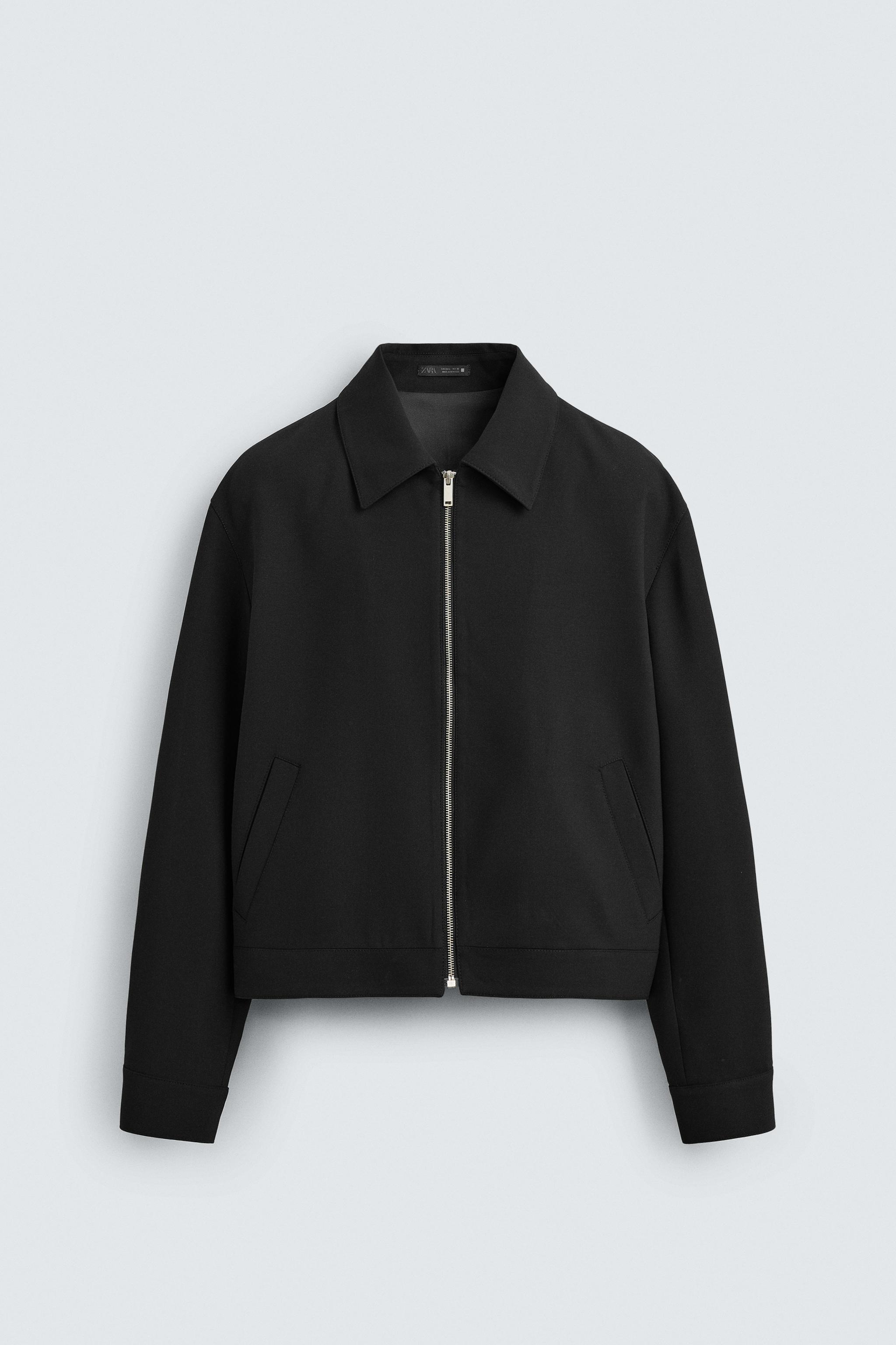 ZARA オーバーサイズ CROPPED-FIT ジャケット ZARA オーバーサイズクロップドテーラードジャケット M - メルカリ