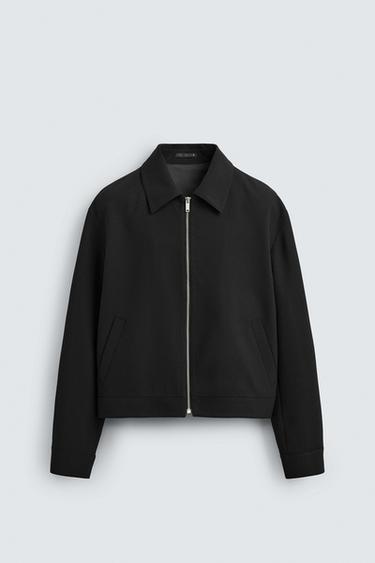 Zara CROPPED JACKET - Black