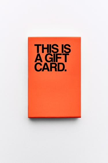 GIFT CARD (PHYSICAL) - Orange by Zara - Image 0