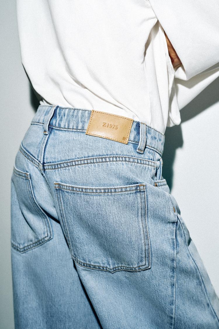 Jeans Z1975 de cintura alta con costuras tipo barril 7