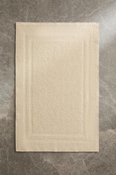 CHECK TEXTURED BATH MAT - Light beige by Zara - Image 5