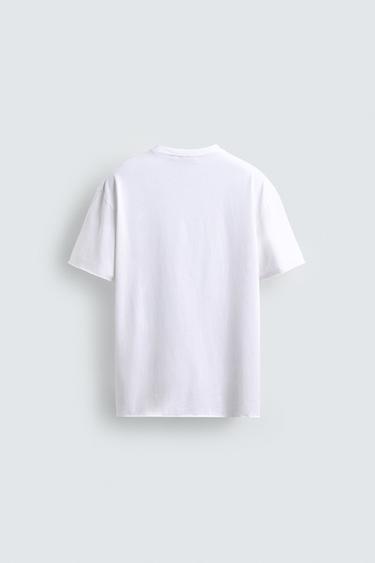 LIGHTWEIGHT IRREGULAR TRIM T-SHIRT - White de Zara - Image 7
