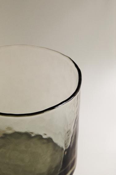 HAMMERED GLASS TUMBLER - Grey marl by Zara - Image 2
