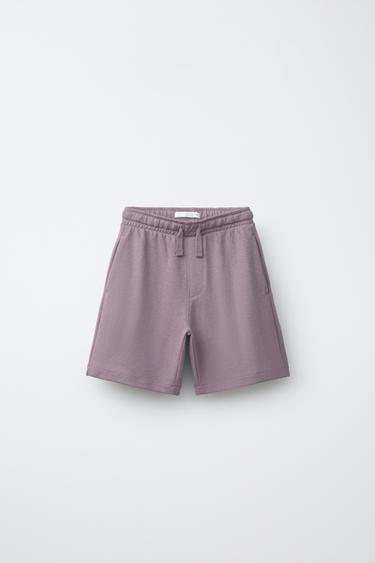ENSEMBLE T-SHIRT ET BERMUDA EN INTERLOCK - Mauve de Zara - Image 3