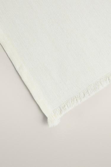 PLAIN MULTIPURPOSE THROW - Ecru by Zara