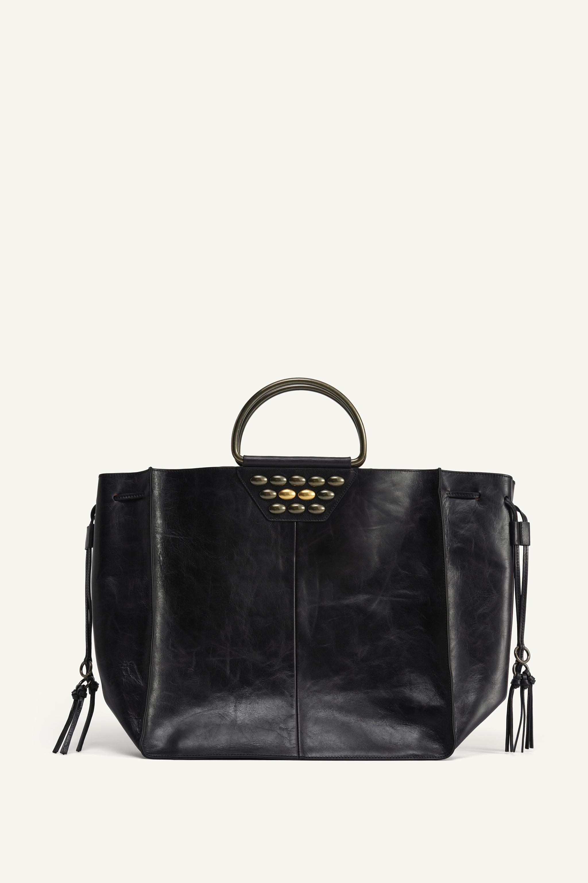 ★TOUT Y EST★ DIA BAGBLACK AB2411BG003MBB Elegant Black Z Shopper Monogram Bag | Zadig&Voltaire