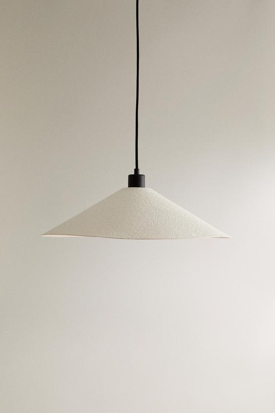 Zara MEDIUM PAPER PENDANT LAMP - White - Image 0