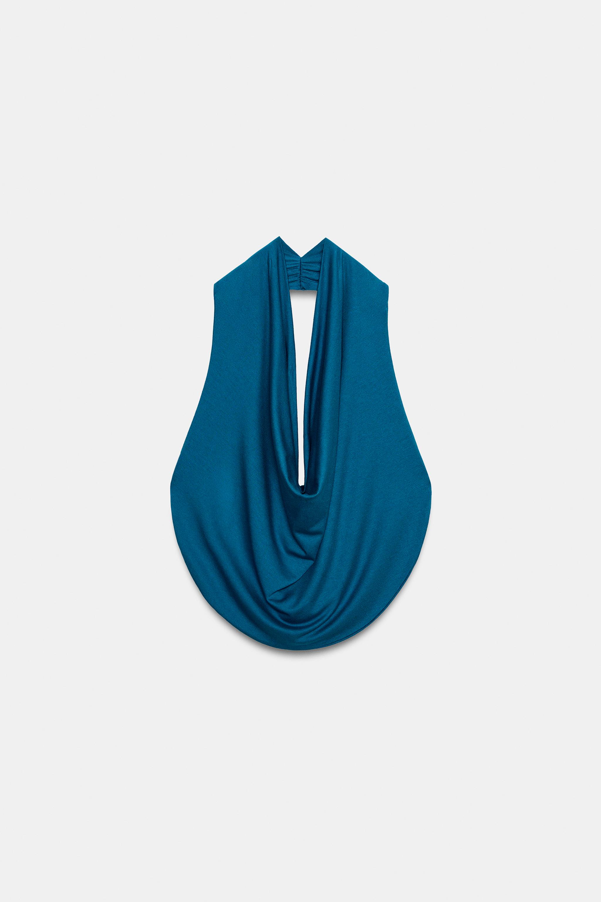 DRAPED HALTER TOP