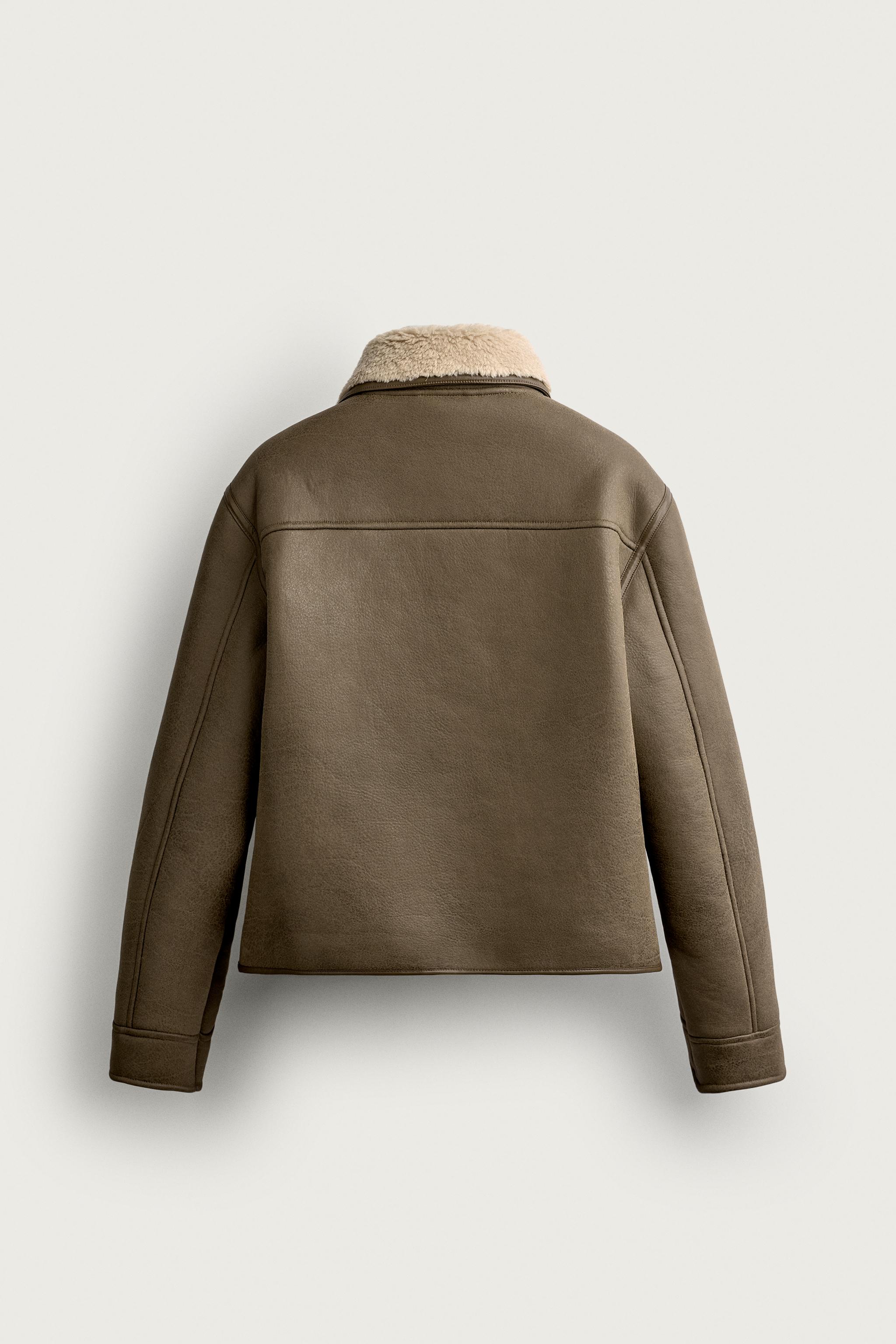 BLOUSON EN MATIÈRE SYNTHÈTIQUE DOUBLE FACE