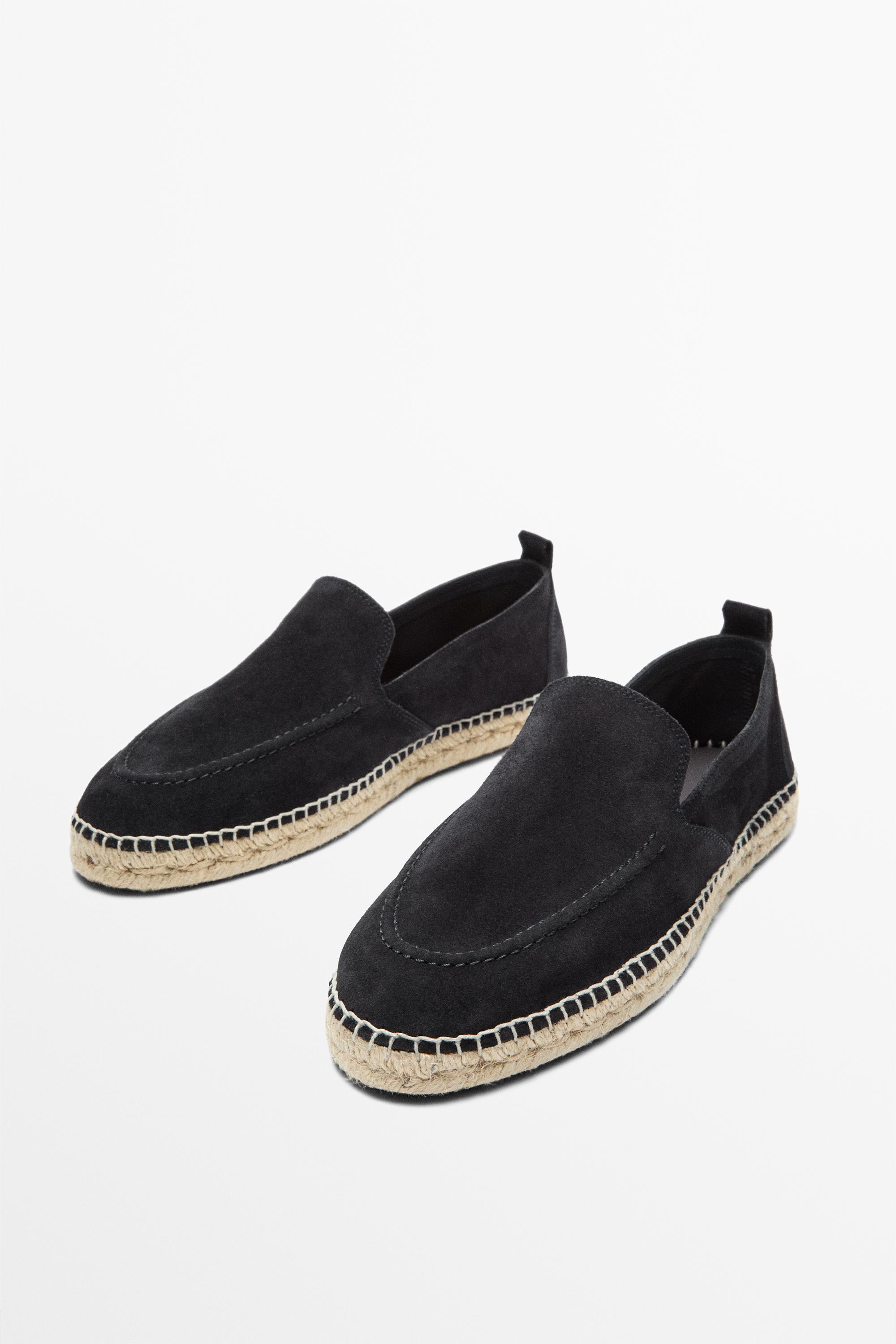 Espadrille ganse cuir