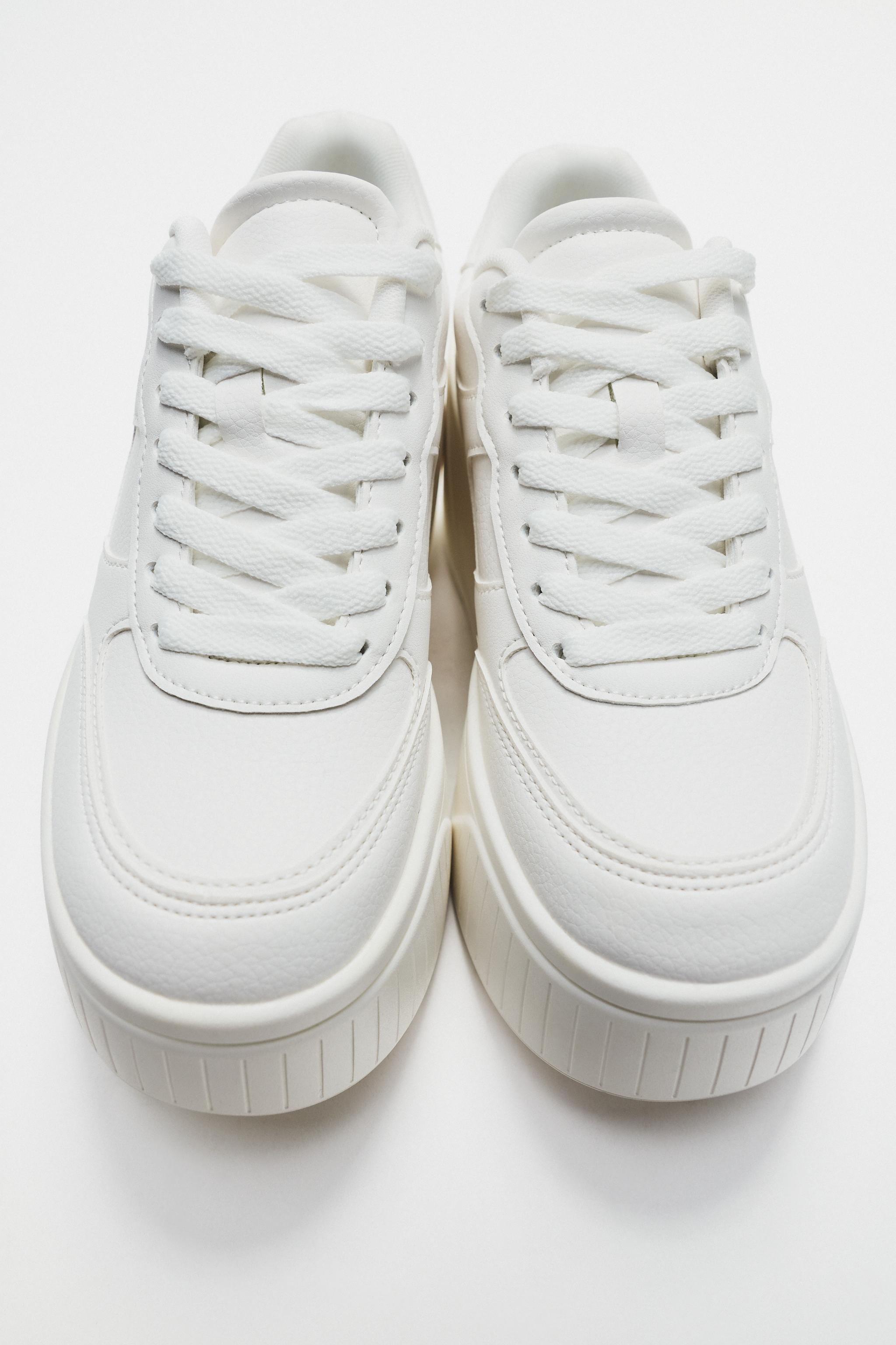 Zapatillas Blancas Zara Zapatos Deportivos Zara Mujer Zapatillas