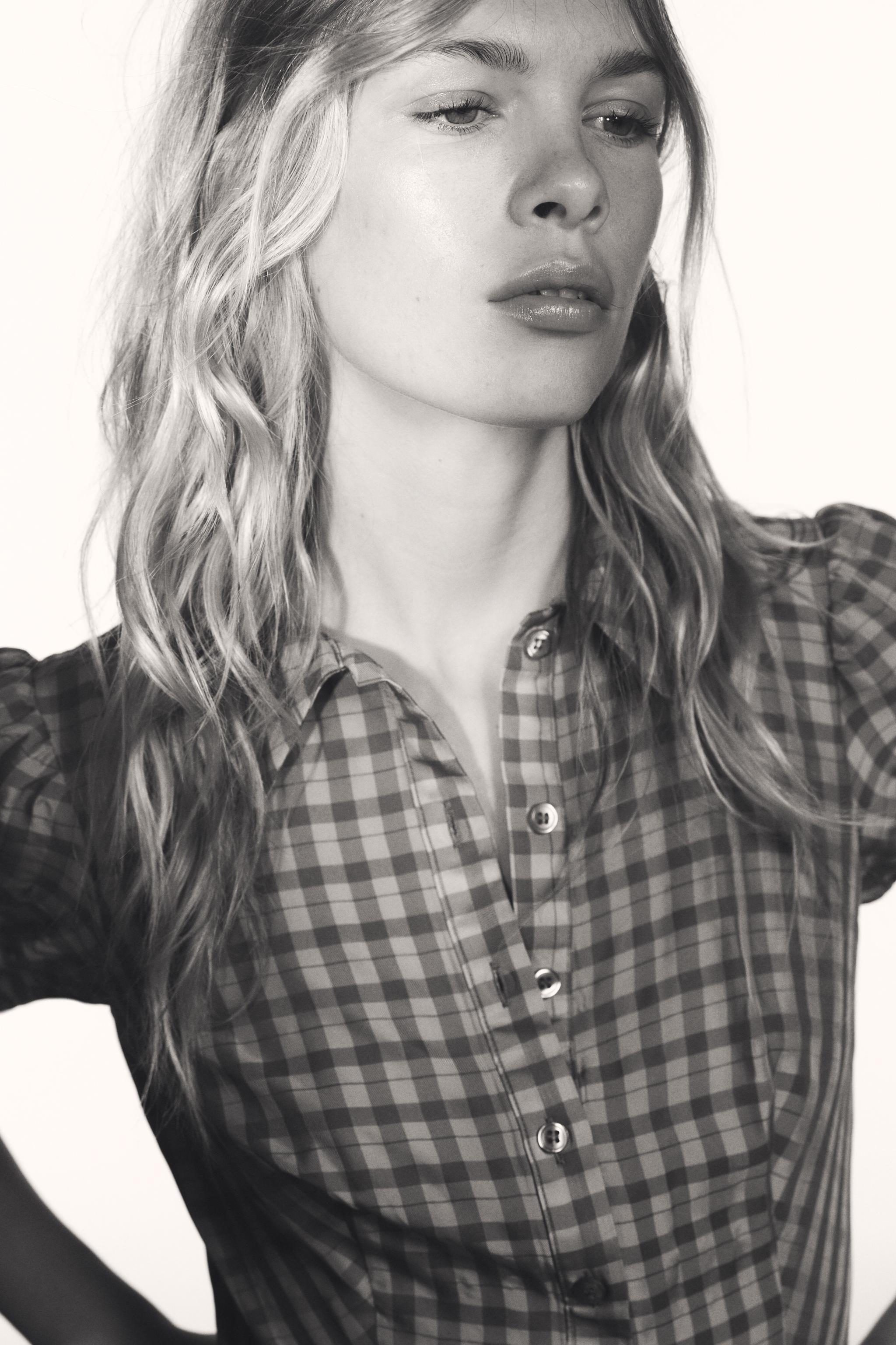 PLAID RUFFLED SHORT DRESS