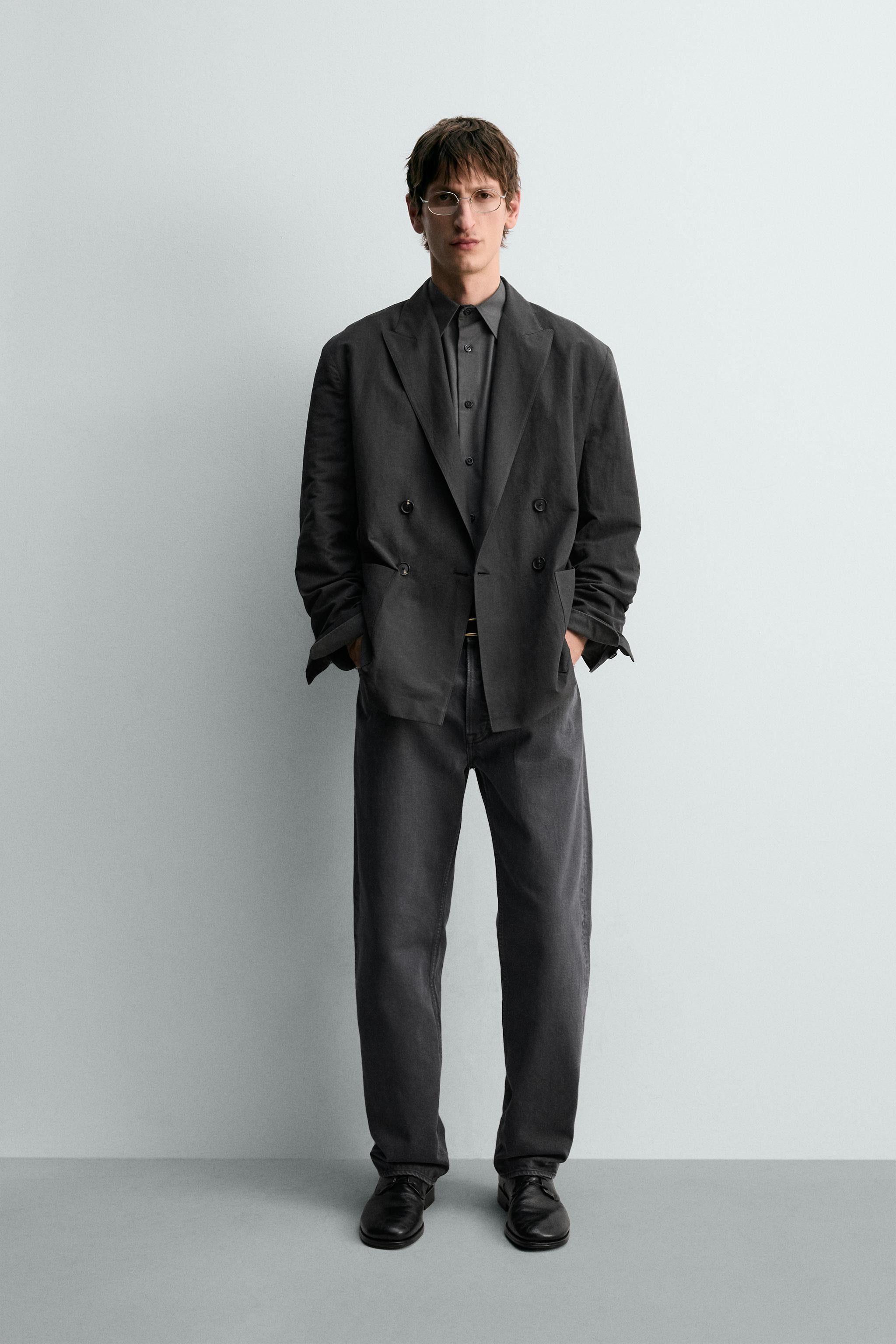 VESTE CROISÉE COTON - LIN