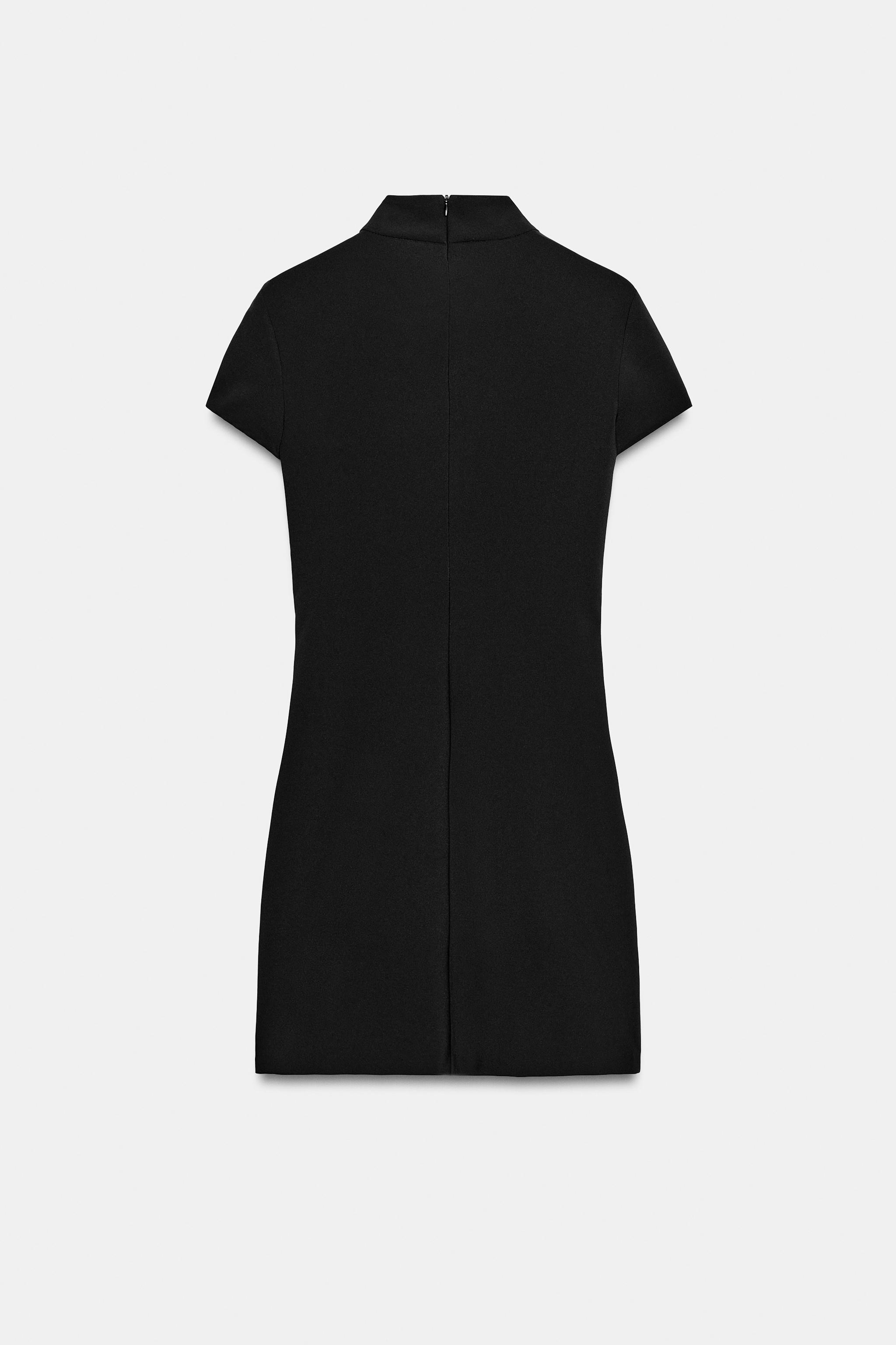 Женские платья Zara SHORT SLEEVE MINI DRESS — фото 7