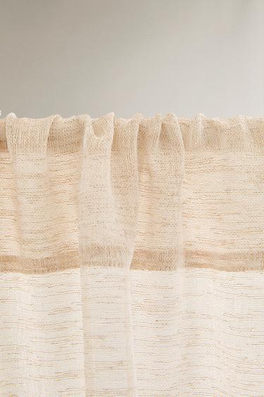 RIDEAU FIN OPACITÉ FAIBLE - Beige clair de Zara - Image 2
